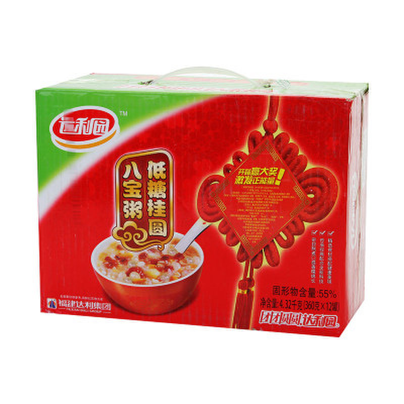 【达利园方便食品图片】达利园桂圆低糖八宝粥360g*12罐/箱图片大全
