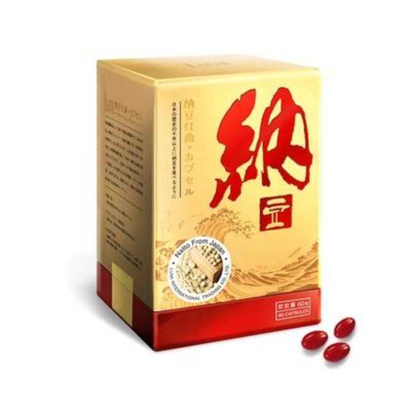 lumi臺灣進口正品納豆紅曲膠囊激酶納豆亞麻仁油 60粒