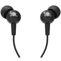 JBL C100SI 入耳式耳机 线控通话 低音增强 轻便舒适 黑色