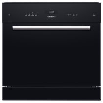 西门子(Siemens)SC454B08AC 西班牙原装进口  10套 洗碗机 组合嵌入式 热交换烘干 黑