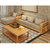 卡富丹 纯榉木新中式布艺大小户型沙发客厅组合整装全实木家具会客转角沙发KF811(茶几)