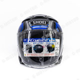 SHOEI日本JC2摩托车半盔3/4盔头盔骑行踏板(亮蓝色印花 XL)