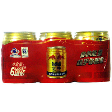 红牛饮料六连包250ml 补充体力对抗疲劳