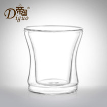 帝国咖啡杯 双层玻璃咖啡杯 防烫玻璃杯 欧式时尚咖啡杯 创意水杯(大号150ml)
