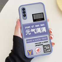 绿赐适用华为P20pro/P30/P30pro/P40/P40pro肤感小恐龙手机壳卡通个性保护套小恐龙-冰心蓝华为P2(华为P30pro 元气满满-灰色-送钢化膜)