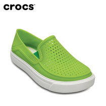 Crocs卡骆驰童鞋夏季都会街头涉水男女儿童平底凉鞋|204026(J1 32.5码20.5cm 翠绿色)