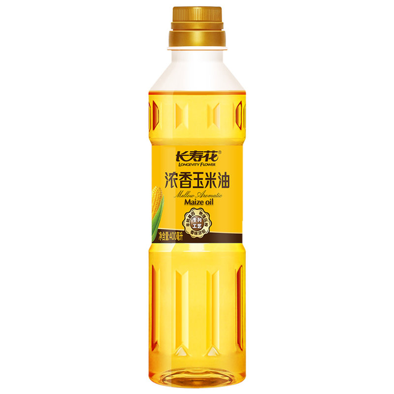 长寿花浓香玉米油400ml食用油