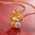 CaldiceKris （中国CK）十二生肖之兔钻石项链CK-OSXD(黄色)