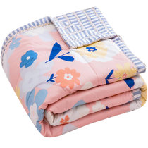 BedInFun 毛巾方巾口水巾毛巾毯 空调被(颜色随机X4)