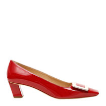 ROGER VIVIER女士红色漆皮中跟鞋 RVW00600920-D1P-R40637.5红 时尚百搭
