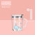 高颜值网红水杯女夏季儿童牛奶杯便携可爱刻度玻璃杯吸管杯子产妇(鲸鱼400+硅胶吸管)