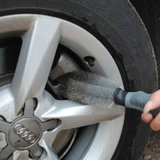 那卡汽车钢圈刷轮毂清洁刷轮胎刷洗车刷 轮毂刷子 软握把轮胎刷
