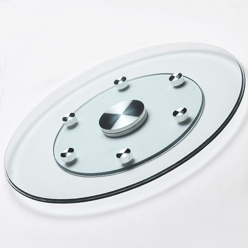 餐桌转盘钢化玻璃转盘家用圆桌转台酒店大圆桌旋转餐台圆台面防爆直径