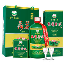 杜酱荷花酒 15酱 53度 香柔酱香型 贵州茅台镇白酒 500ml 单瓶装(1 整箱)