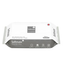 英国索美乐softmate 洁肤纯棉柔巾20*20cm婴儿宝宝手口干湿巾 40抽/包(自定义)