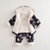 marcjanie马克珍妮宝宝冬装婴儿棉衣套装 女童儿童加绒加厚卫衣套装16973B(130(8T建议身高130cm) 灰灰与憨憨)
