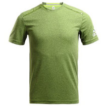 Adidas阿迪达斯男装 2016新款速干透气圆领跑步运动短袖T恤 AJ0962(绿色 2XL)