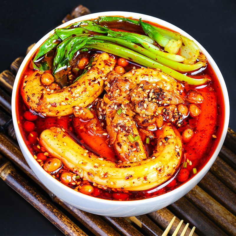 网红筋喜粉特粗长空心粉麻辣味火锅食材土豆粉淀粉制品200g