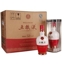 五粮液 52度 1618 陶瓷瓶 水晶装 500ml*6瓶 整箱装 浓香型白酒