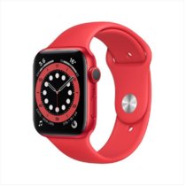 （Apple）苹果Apple Watch Series 6/SE 智能手表iwatch6/SE苹果手表(S6红色铝金属表壳+红色运动表带 44mm GPS+蜂窝网络款)