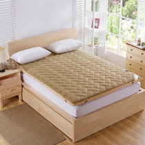 囍人坊 4D立体床垫榻榻米加厚10CM透气床褥垫被可折叠单双人1.5米1.8米(4D驼色 150*200)