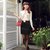 Mailljor 2014女装时尚气质新款大牌裙子 修身显瘦韩版包臀裙子1076(白色 M)