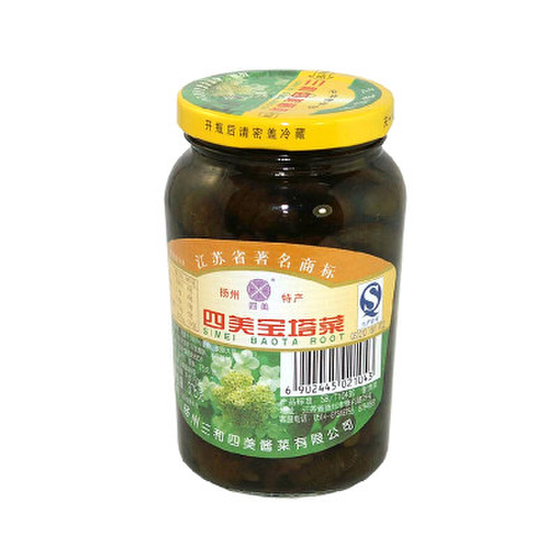 扬州特产三和四美酱菜四美宝塔菜350g瓶