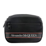 Alexander McQueen男士黑色聚酯纤维腰包 625512-HV2AB-1083黑色 时尚百搭