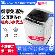 小天鹅(LittleSwan) 8公斤小天鹅波轮洗衣机全自动家用迷你小型脱水带甩干 TB80V20 智利灰(灰色 8公斤)