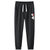 男女可穿韩版潮流束腿直筒九分休闲裤子2051(黑色 M(建议90斤-105斤))