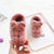 儿童棉拖鞋冬男童女可爱宝宝拖鞋婴幼儿包跟棉鞋防滑1-7岁中小童(豆沙红 220)