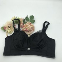 55#BCD杯75-90码夏天薄杯蜂巢透气杯内衣 无钢圈纯棉里调整型文胸(85D 黑色)