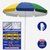 太阳伞遮阳伞大型户外摆摊伞商用大号雨伞广告伞印刷定制双层圆伞kb6(2.0银胶彩色)