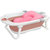 世纪宝贝婴儿可折叠浴盆搭配厚浴垫果粉BH-315+212 宝宝洗澡盆