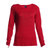 阿玛尼女式t恤 armani jeans/AJ女士修身印花长袖T恤90481(红色 M)