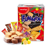 马奇新新(马来西亚进口 )欢密斯什锦饼干700g罐6种口味独立小包装 过节送礼礼盒休闲零食大礼包