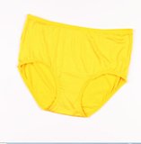SUNTEK女士黄色内裤大码高弹力结婚考试莫代尔薄款透气本命年三角裤(XL（适合90-125斤） 女黄 莫代尔面料共1条)