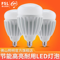 FSL佛山照明 led灯泡E27/E40螺口 超亮led灯 室内工厂车间大功率单灯(白光（6500K） E27 45W 白光)