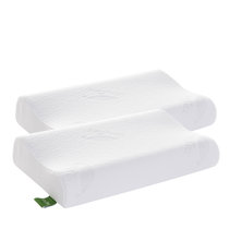 Laytex 泰国原装进口乳胶枕TPXL （2个装） 护颈高低矮枕(白色)