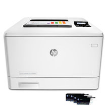 惠普 HP M452dn A4彩色激光打印机 自动双面打印 标配有线打印 代替451DW(套餐五送A4测试纸20张)