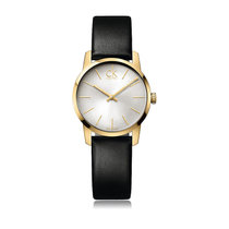 卡文克莱(CK)手表CITY系列石英表 时尚休闲情侣对表K2G21107(女款K2G23520)