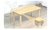 宏图景时儿童书桌幼儿园学习桌椅HTJS-Z026(原木色 1200*600*550mm)