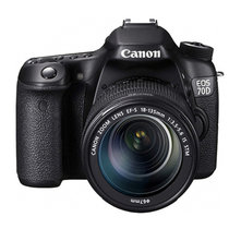 佳能（Canon） EOS 70D 单反套机 （EF-S 18-135mm f/3.5-5.6 IS STM镜头）(黑色 优惠套餐六)