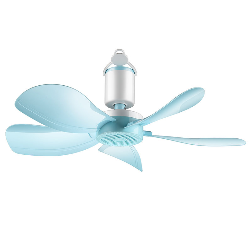 志高chigo小吊扇蚊帐扇微风扇迷你蚊帐电风扇学生宿舍吊扇fc16c1蓝色