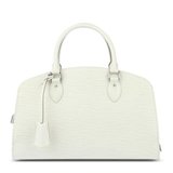 Louis Vuitton(路易威登) 白色水木纹手提包