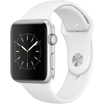 Apple Watch Sport Series 1智能手表（42毫米银色铝金属表壳 白色运动型表带 防水溅 蓝牙 MNNL2CH/A）