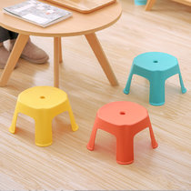 茶花塑料儿童小凳子加厚卡通防滑家用时尚创意凳沙发凳小板凳幼儿(格林普通款红色)