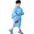 学生儿童雨衣 男女宝宝时尚EVA环保带书包位儿童雨衣(XXL)(蓝色)
