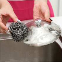 乾越厨房家用洗碗铁丝球清洁钢丝球12个装(颜色随机 12只装)