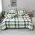 帝堡龙DIBAOLONG床上用品色织水洗棉四件套枕套被套单被套(绿中格 默认)